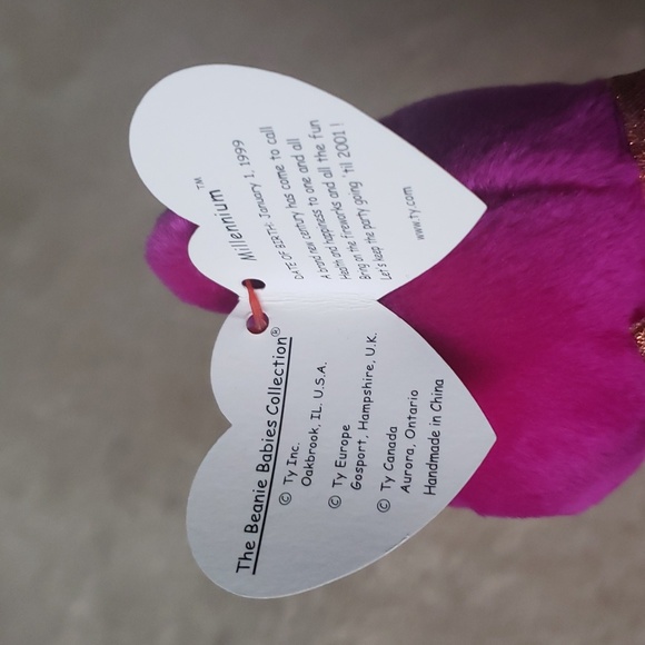 Millennium 🐻 Ty Beanie Baby Bear 🐻Plush Gift Kids Toy Rare Collectible, NWT - Picture 4 of 12